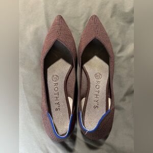 Rothy’s The Point-Brown/mauve weave